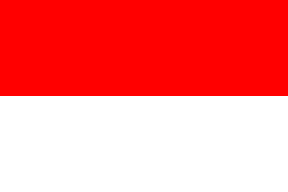 Indonesia flag for Indonesian language translation