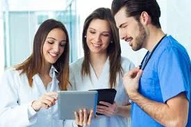 Professional medical translator working on healthcare document translation